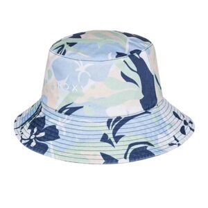 Roxy Jasmine Paradise Reversible Bucket Sun Hat M/L NWT